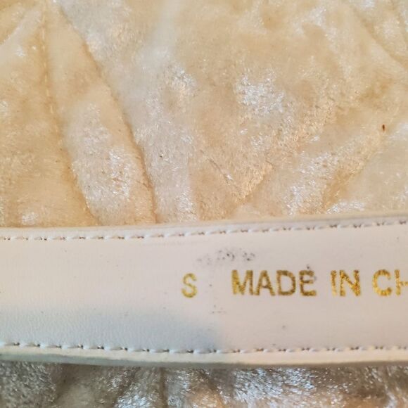 Vintage‎ Women\'s Genuine Leather  White Size Small main image 6